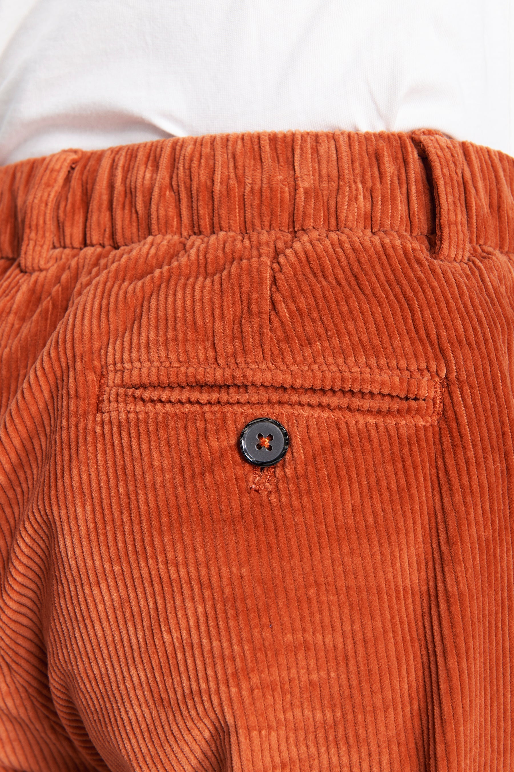 Pantaloni velluto arancio Kids-Dan John
