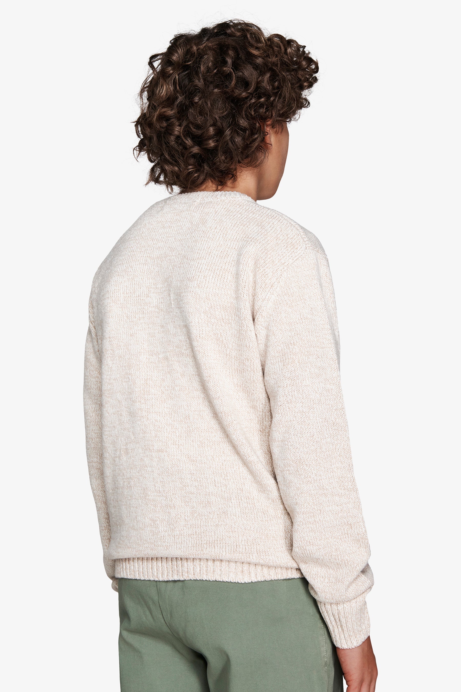 Maglia girocollo mouline' corda Kids-Dan John