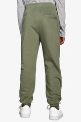 Pantaloni felpa basic verde Kids-Dan John