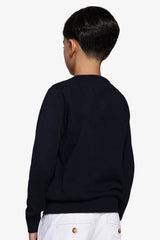 Maglia girocollo blu Kids-Dan John