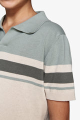 Polo in maglia a righe light green Kids-Dan John