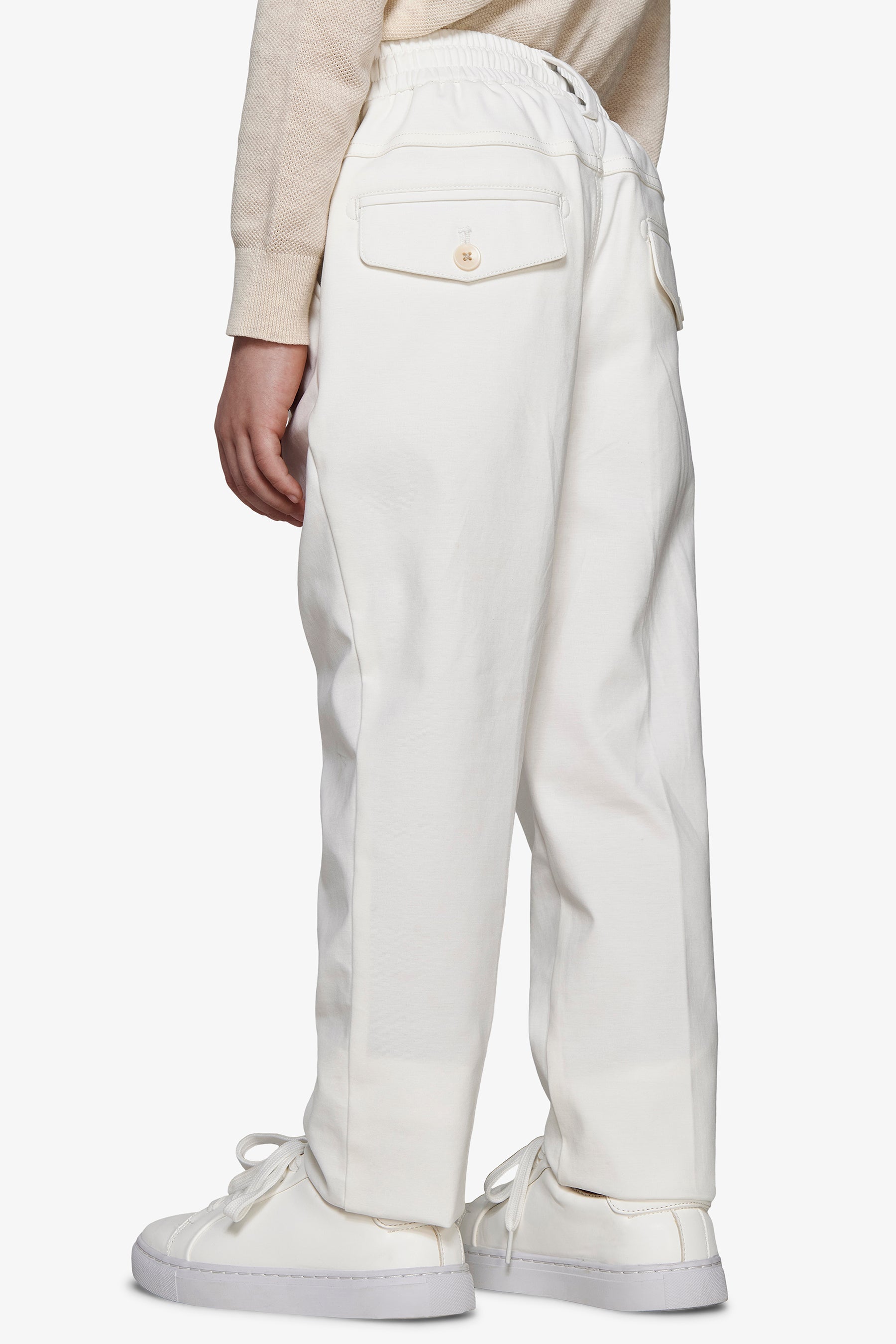 Pantaloni jersey panna Kids-Dan John