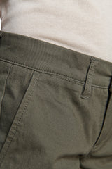 Bermuda chino basic in cotone verde Kids-Dan John