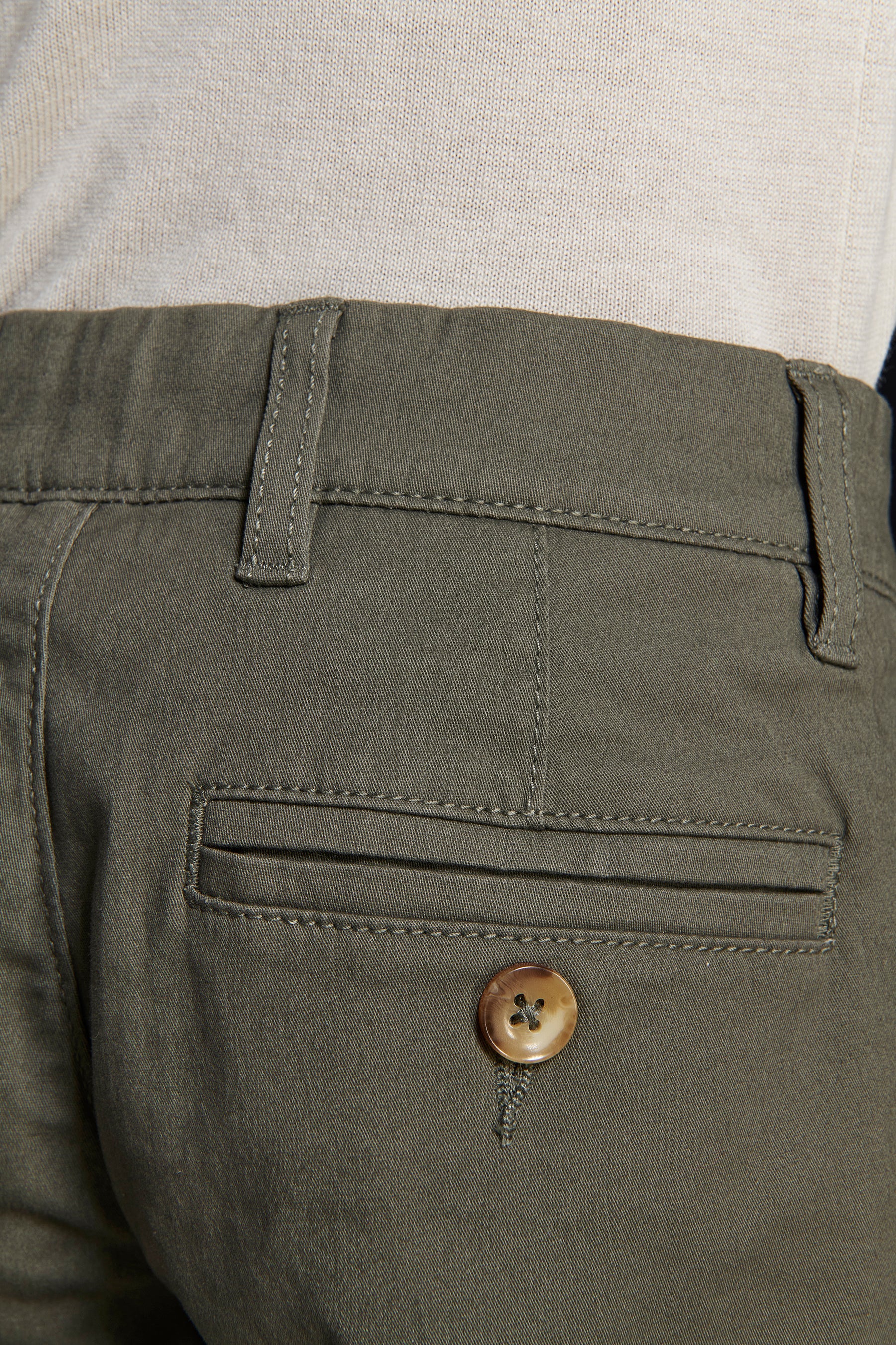 Bermuda chino basic in cotone verde Kids-Dan John