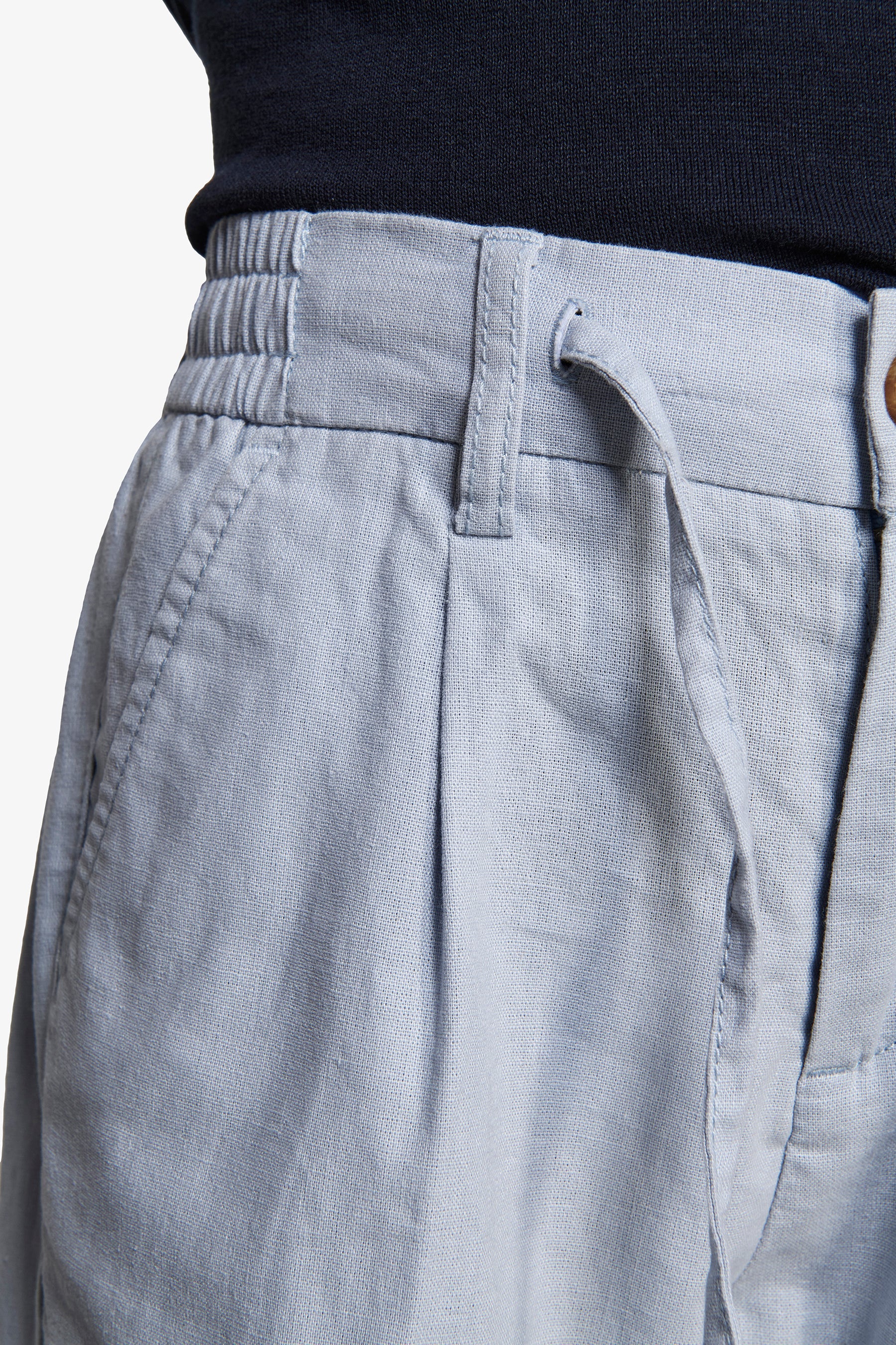 Pantalaccio misto lino celeste Kids-Dan John