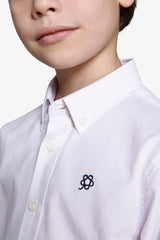 Camicia oxford button down bianca Kids-Dan John