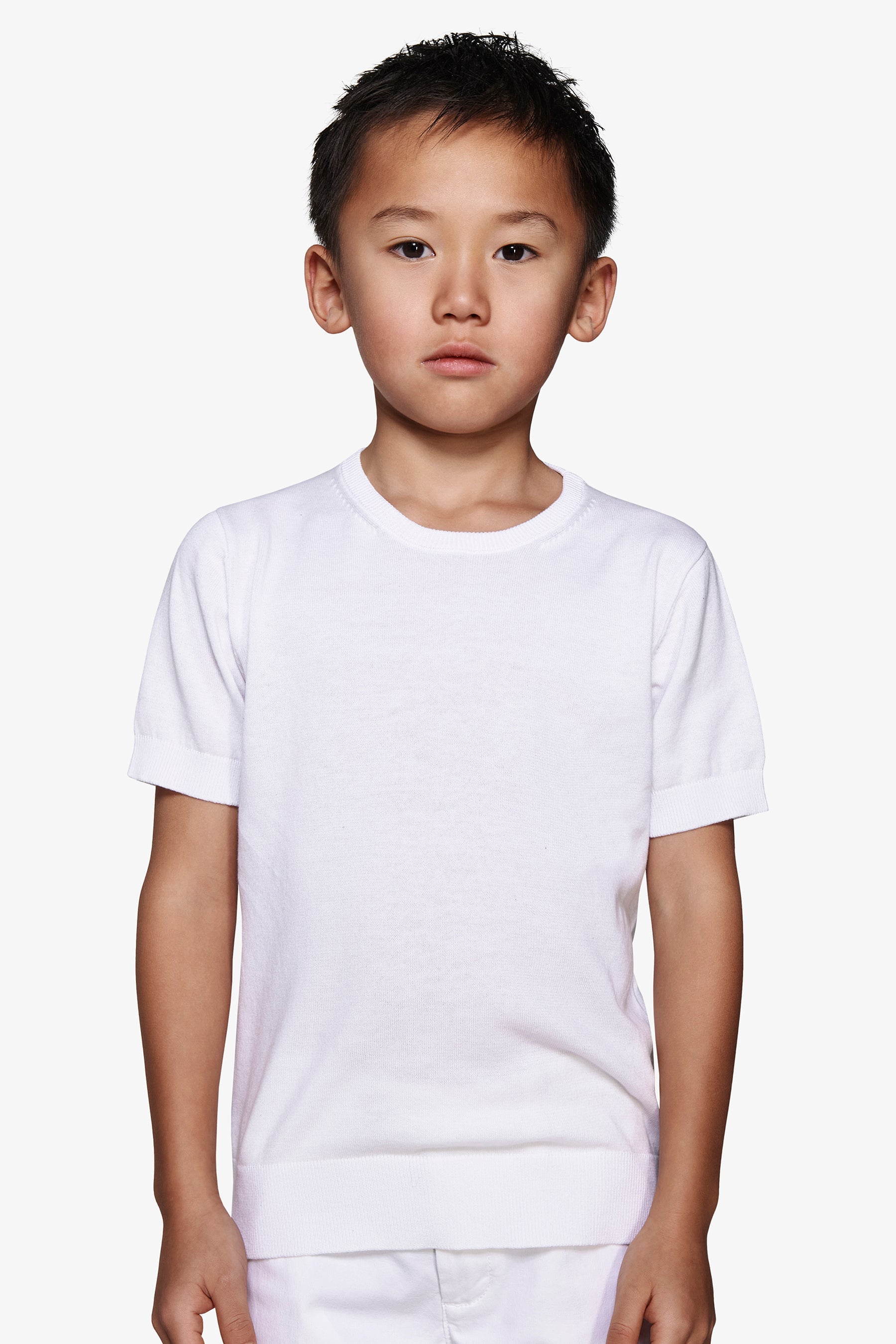 T-shirt in maglia bianca Kids-Dan John