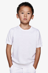 T-shirt in maglia bianca Kids-Dan John
