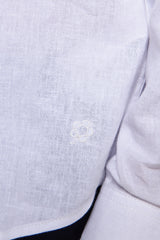 Camicia misto lino relaxed bianca Kids-Dan John