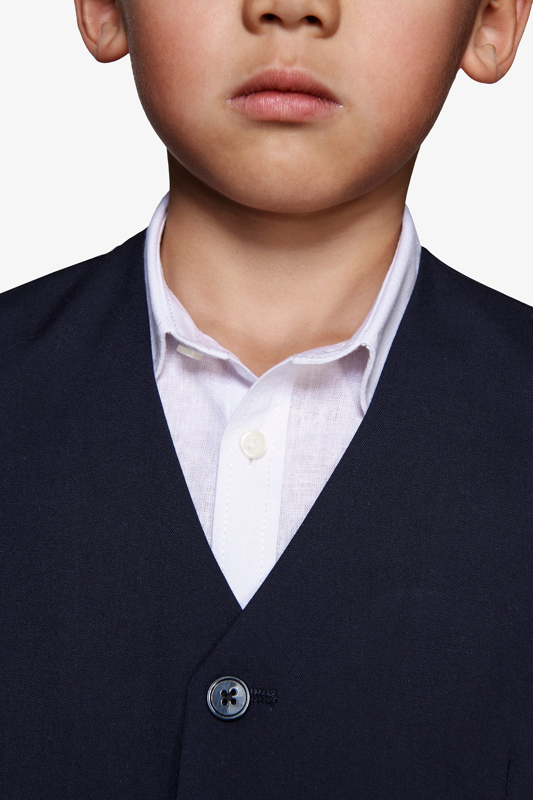 Gilet classico blu Kids-Dan John