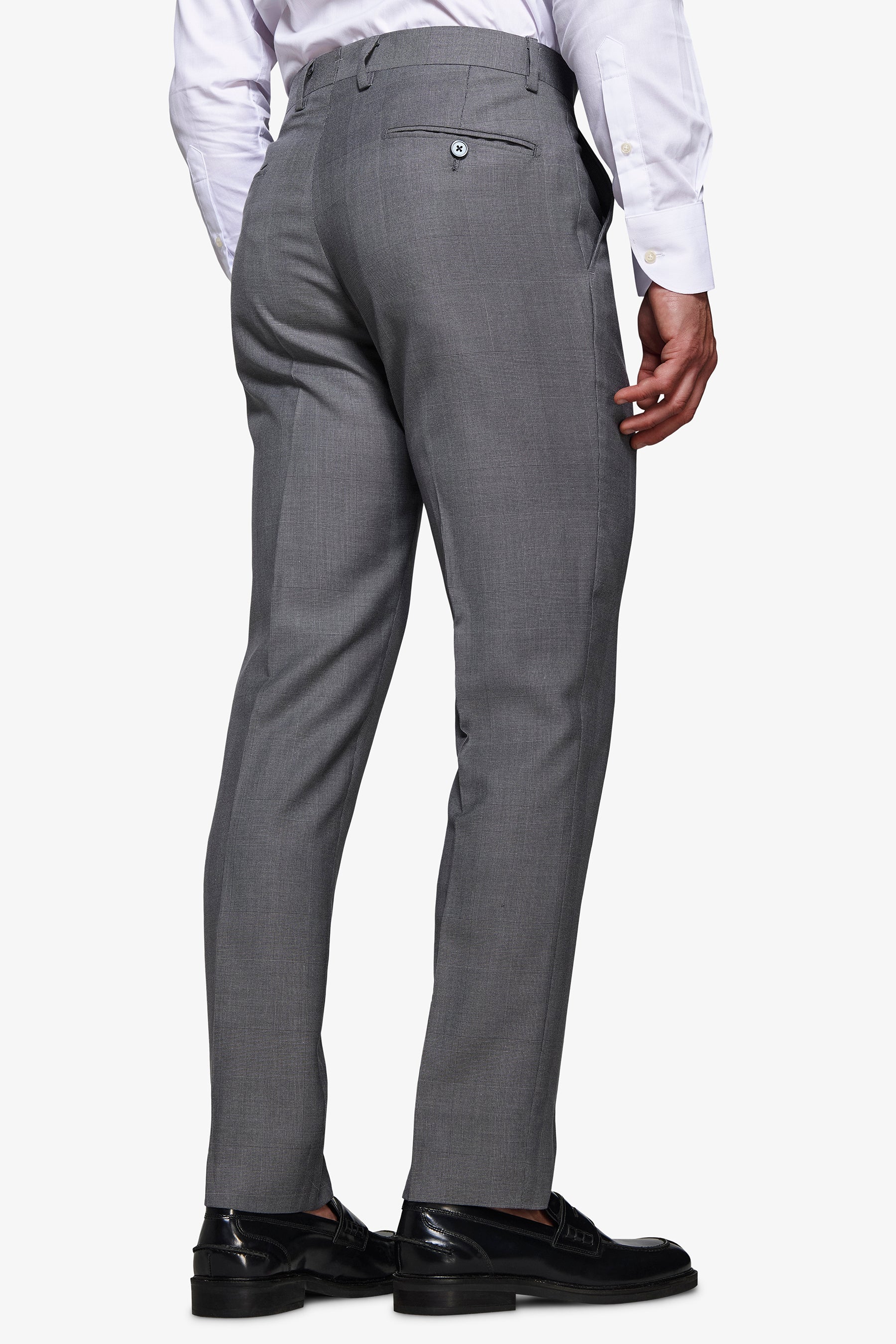 Pantaloni principe di galles grigi-Dan John