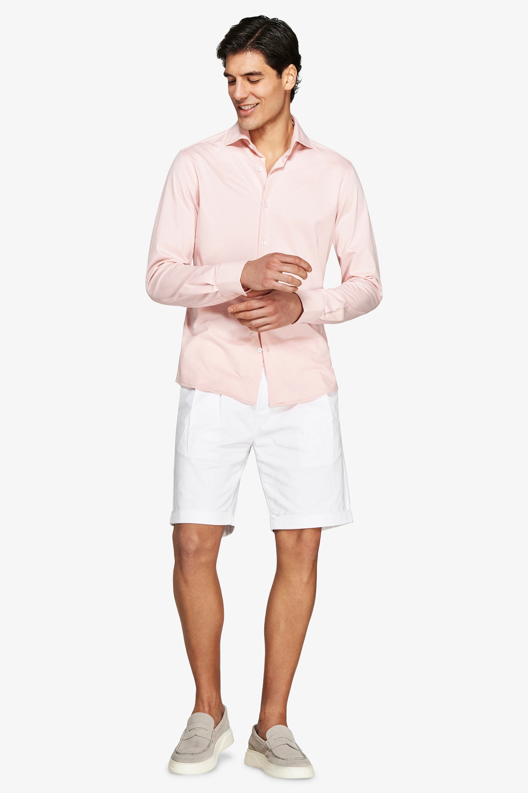 Camicia piquet rosa-Dan John