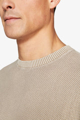 Maglia girocollo chicco riso tortora-Dan John