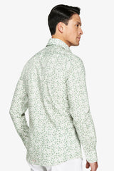 Camicia fantasia floreale salvia-Dan John