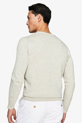 Maglia girocollo basic in cotone grigia-Dan John