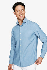Camicia denim lavaggio chiaro-Dan John