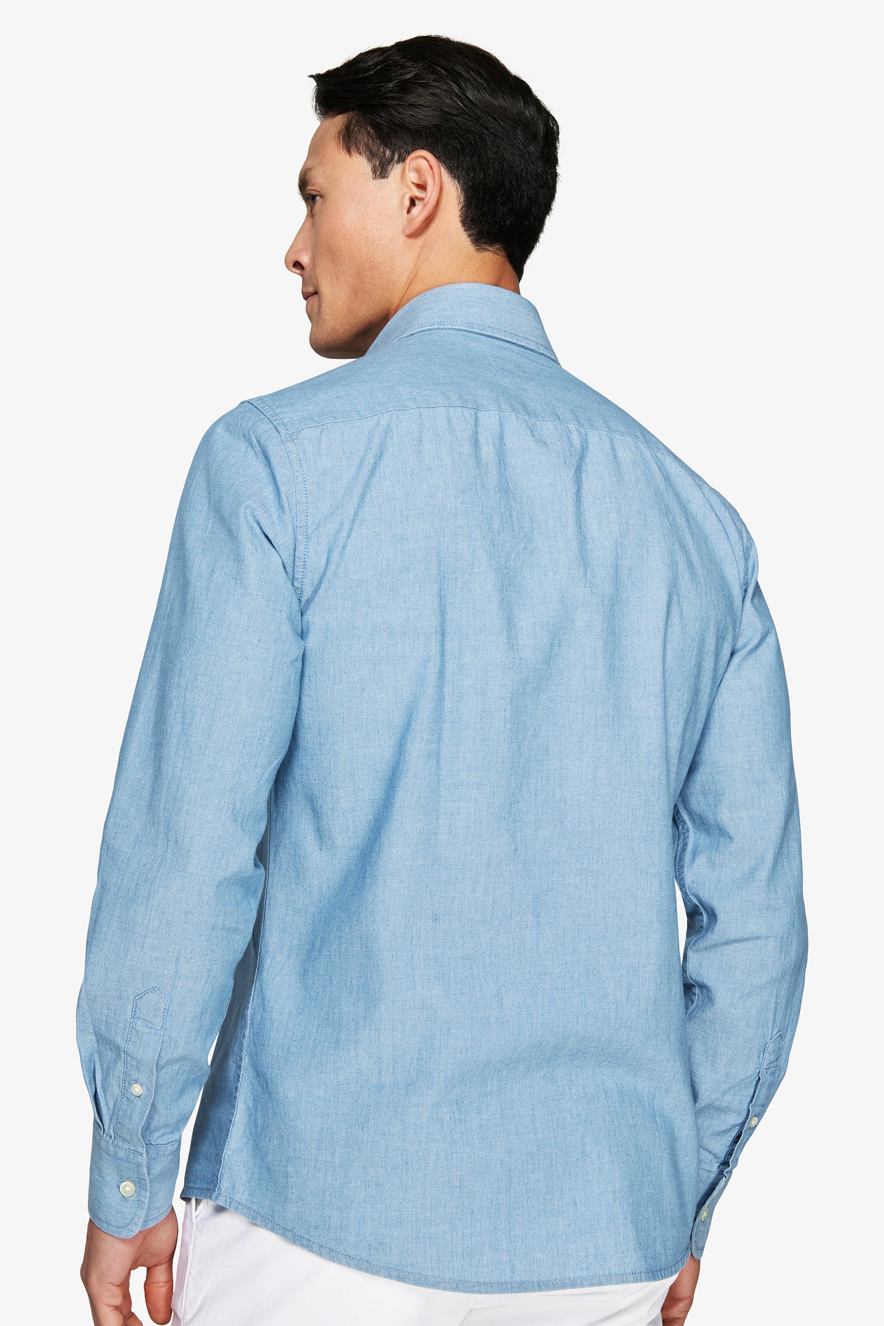 Camicia denim lavaggio chiaro-Dan John