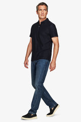 Polo jersey armaturata blu-Dan John
