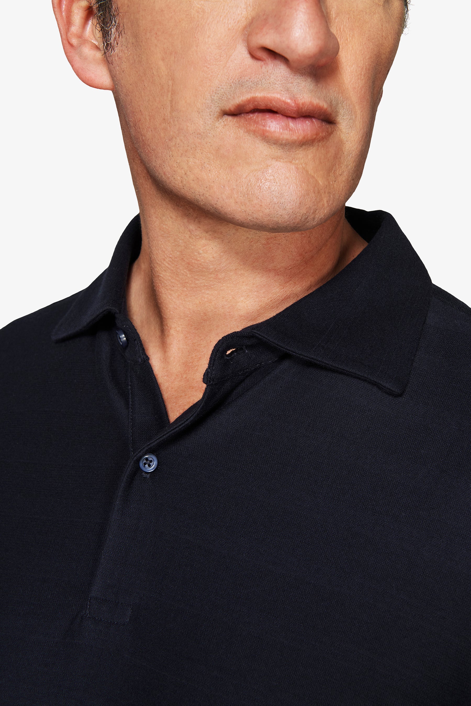 Polo jersey armaturata blu-Dan John