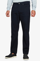 Pantaloni 5 tasche gabardina blu-Dan John