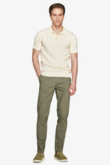Polo in maglia stampa floreale sabbia-Dan John