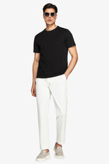 DNJ Black Lightweight Cotton T-Shirt
