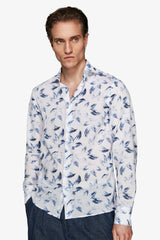 Camicia stampa all over blu-Dan John