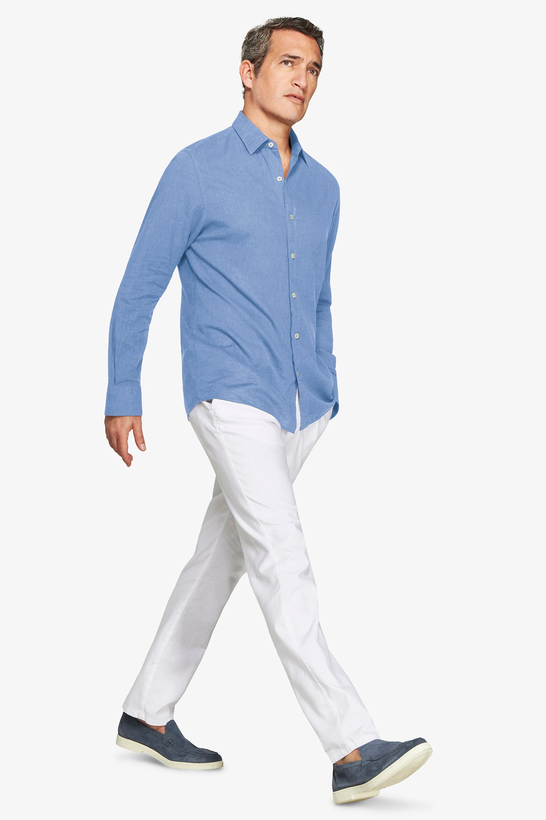 Camicia misto lino relaxed avion-Dan John