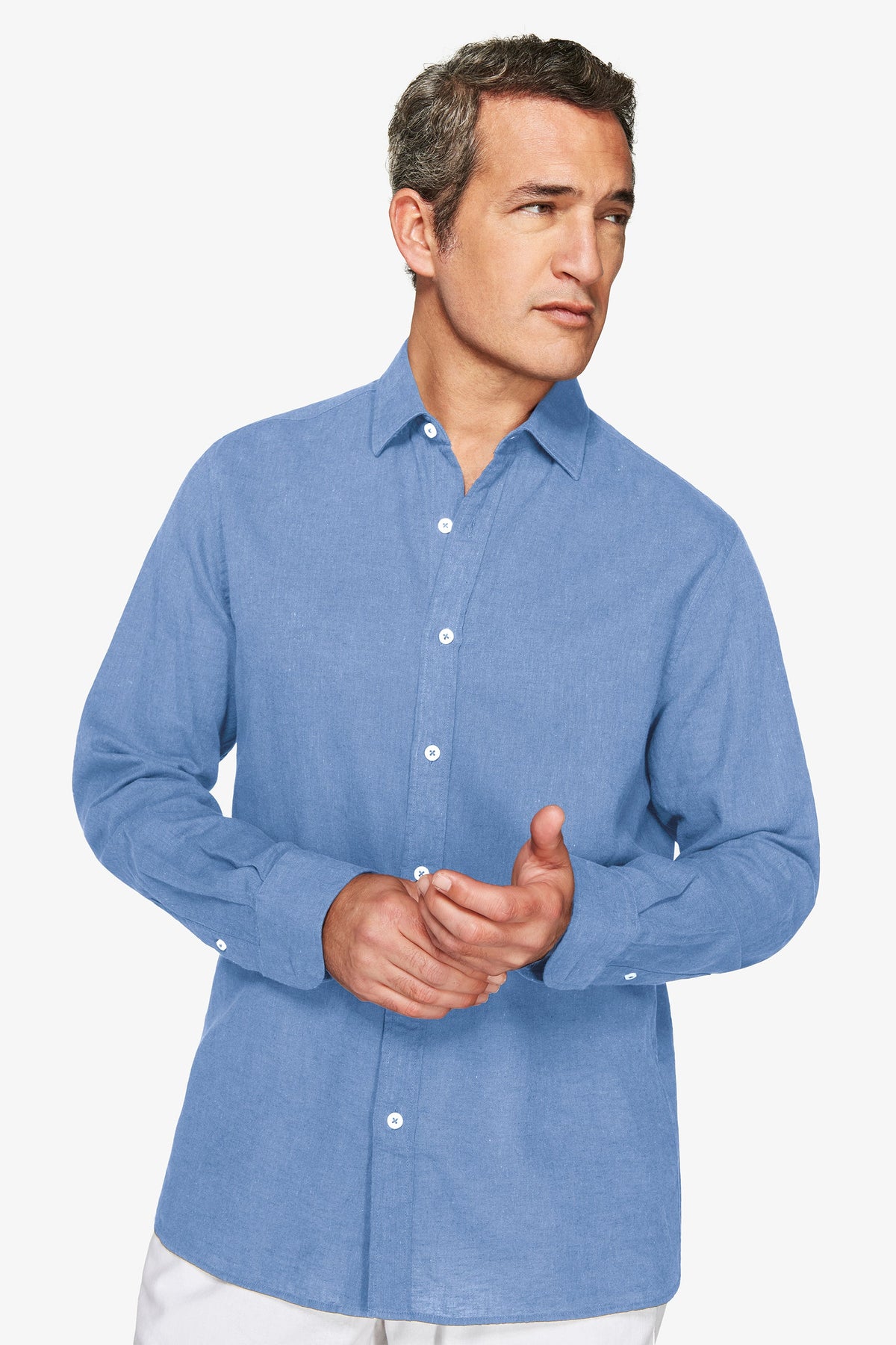 Camicia misto lino relaxed avion-Dan John