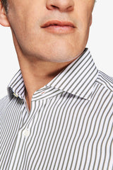 Camicia a righe fine verde-Dan John