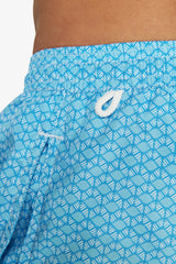 Light blue geometric print swimsuit