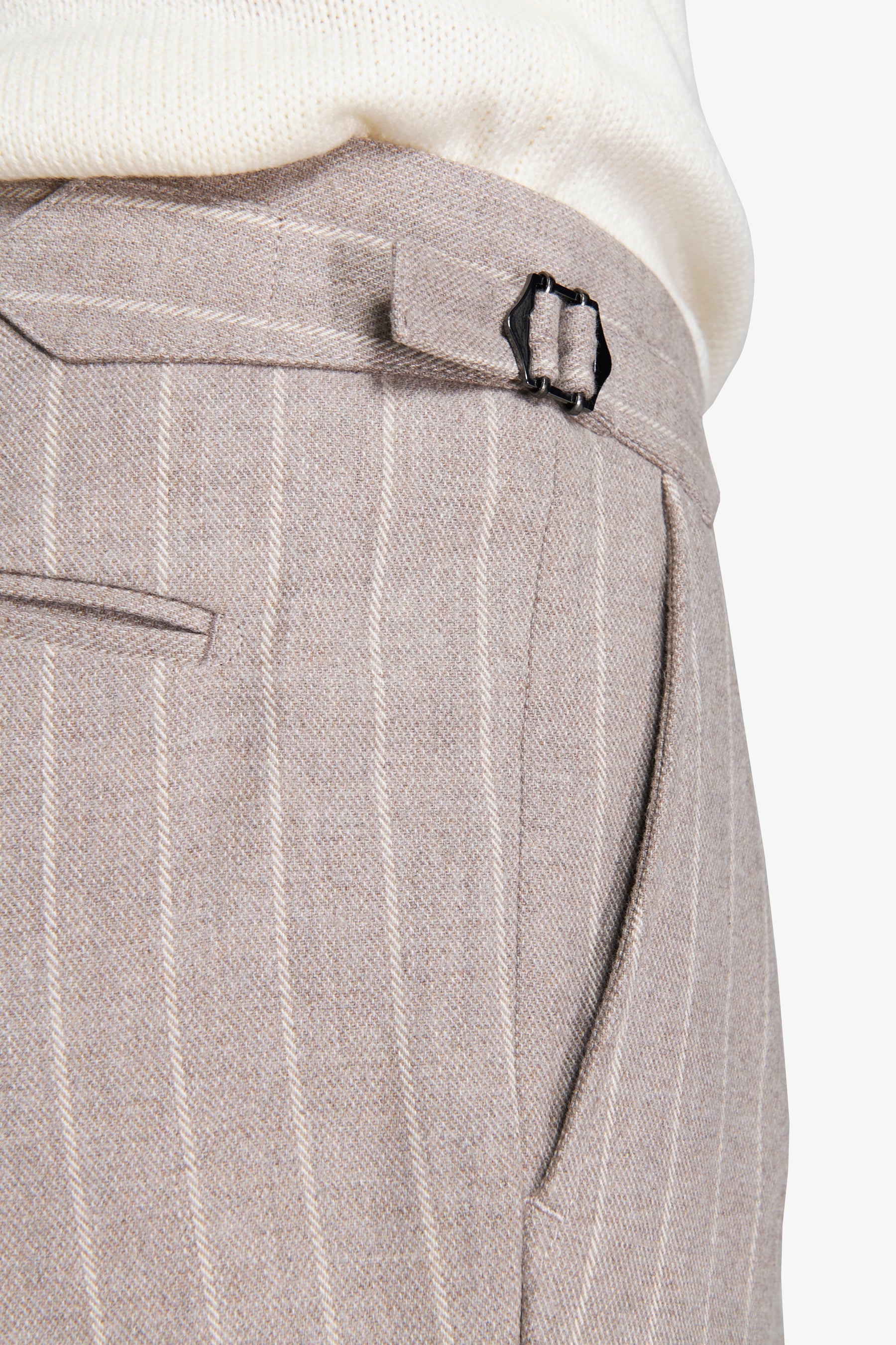 Pantaloni gessati tortora-Dan John