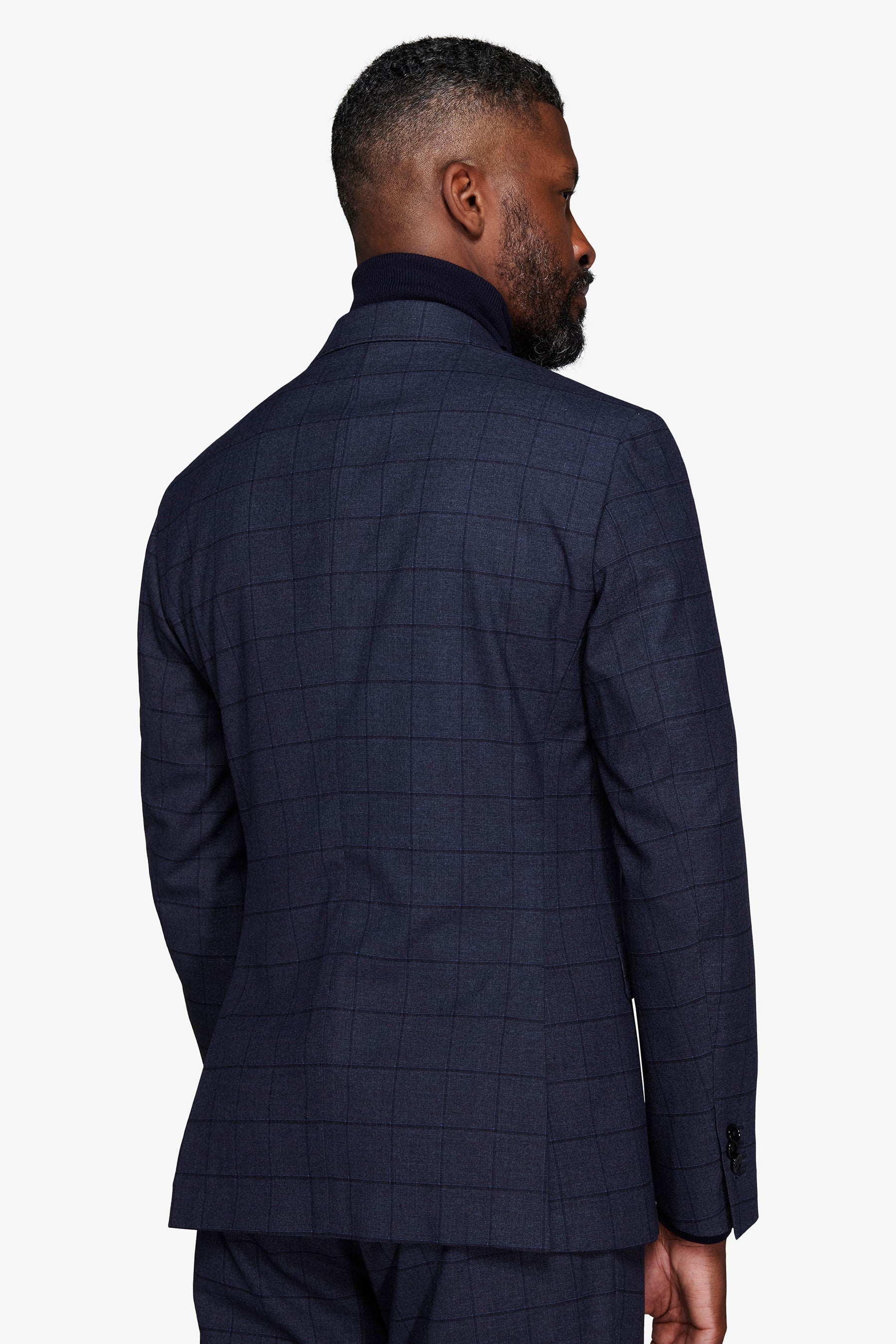 Giacca finestrata blu-Dan John