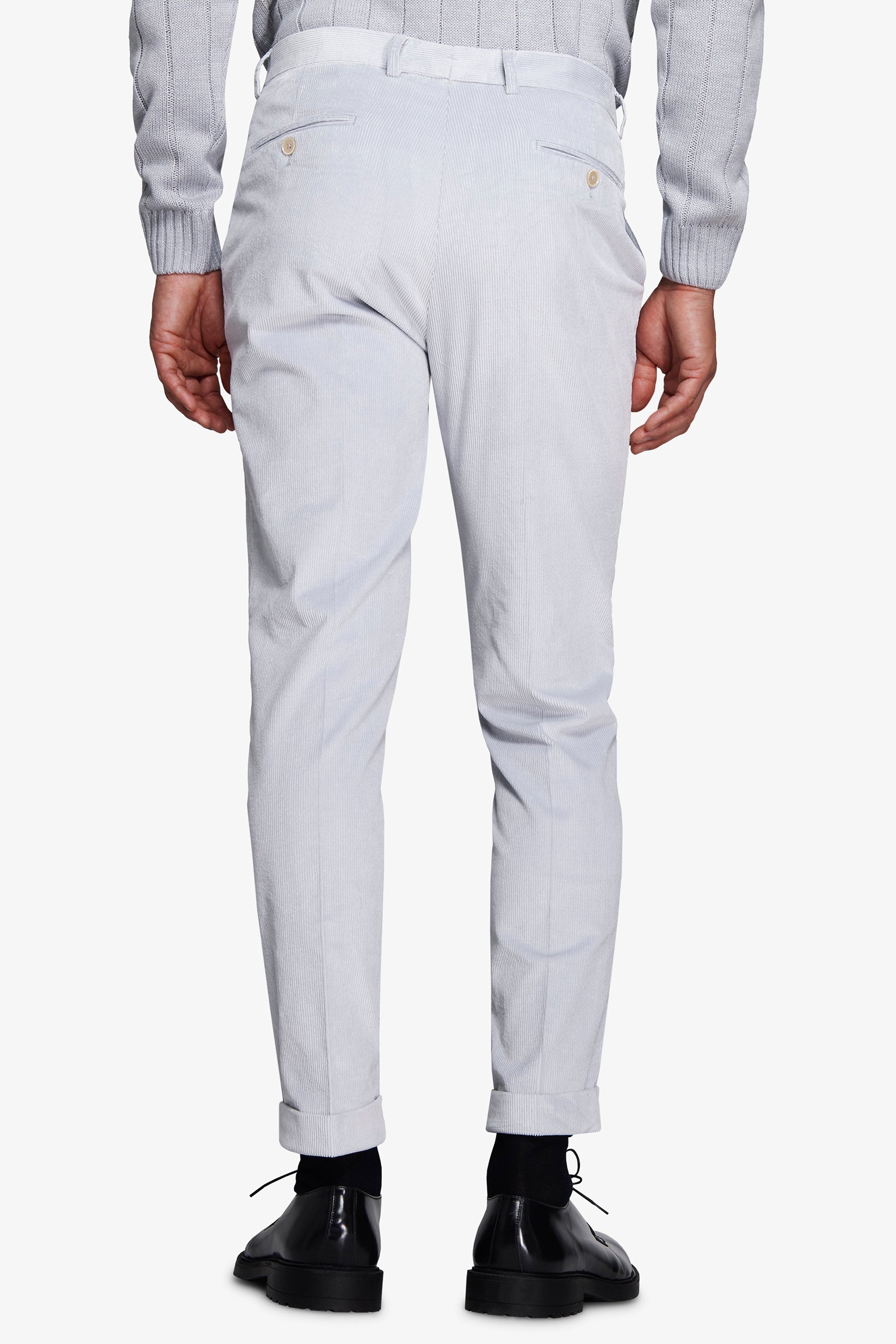 Pantaloni velluto a coste celeste-Dan John