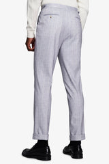 Pantaloni gessati celesti-Dan John
