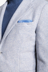 Giacca jersey melange celeste-Dan John
