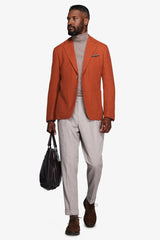 Giacca sfoderata melange arancio-Dan John