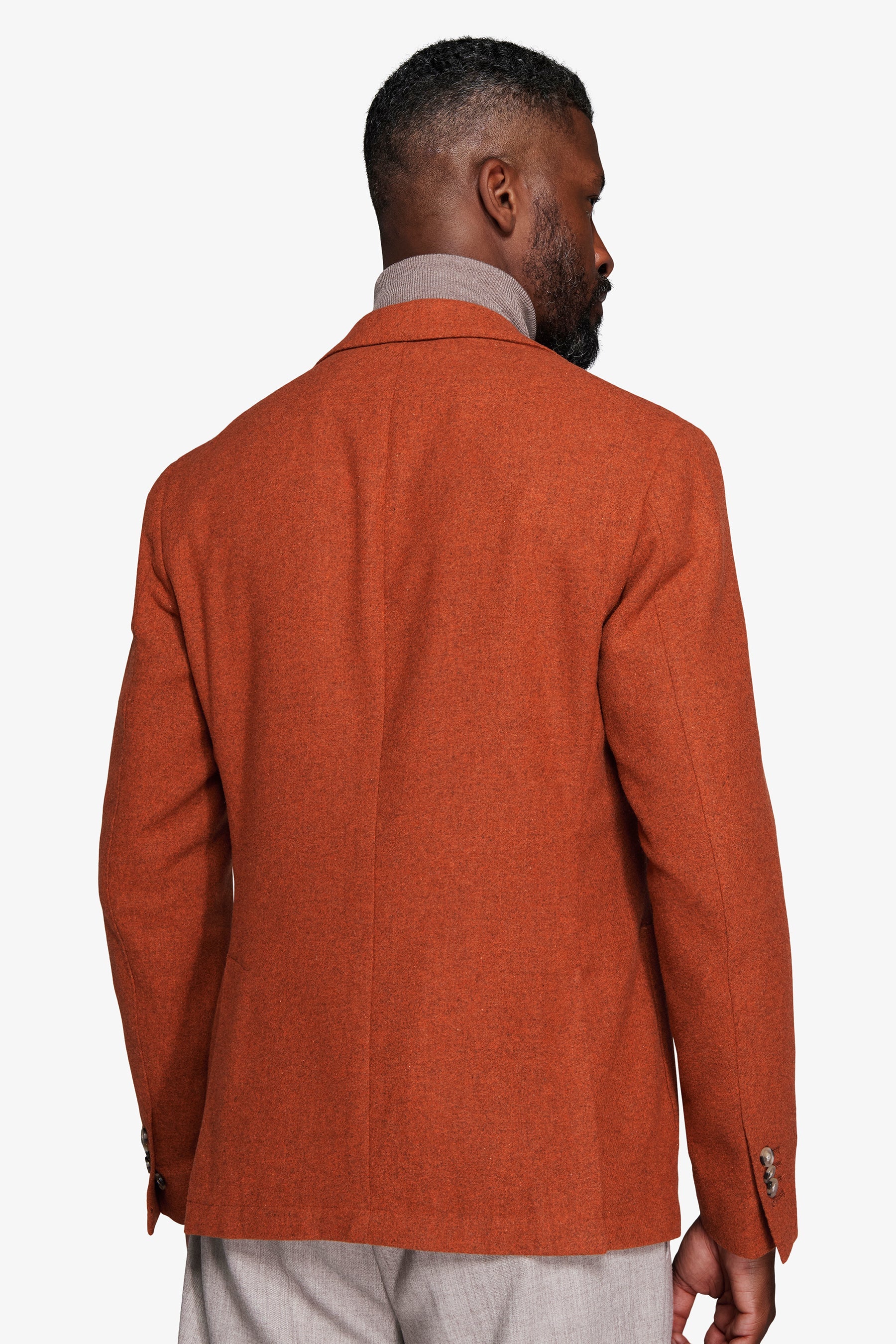 Giacca sfoderata melange arancio-Dan John