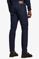 Pantaloni denim blu scuro-Dan John