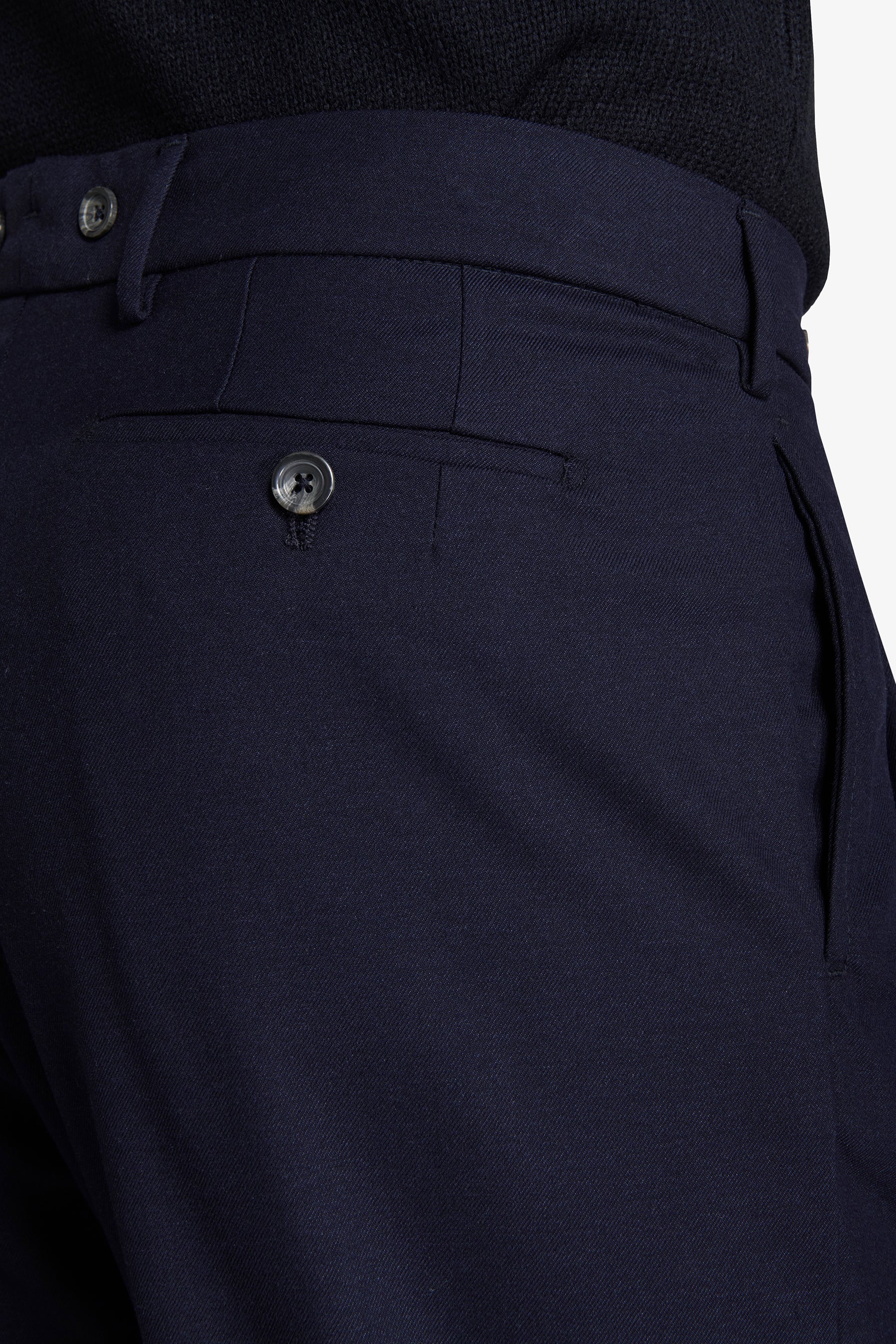 Pantaloni doppia pinces blu-Dan John