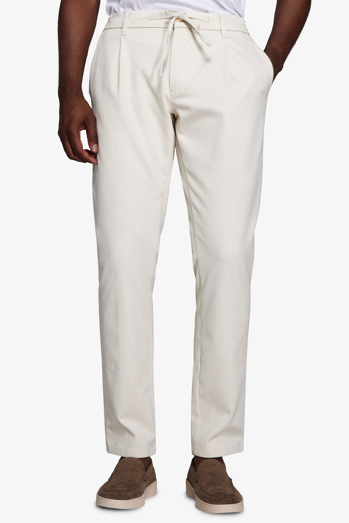 Pantalaccio jersey stretch panna-Dan John