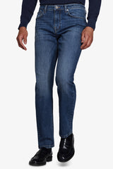 Pantaloni denim blu medio-Dan John