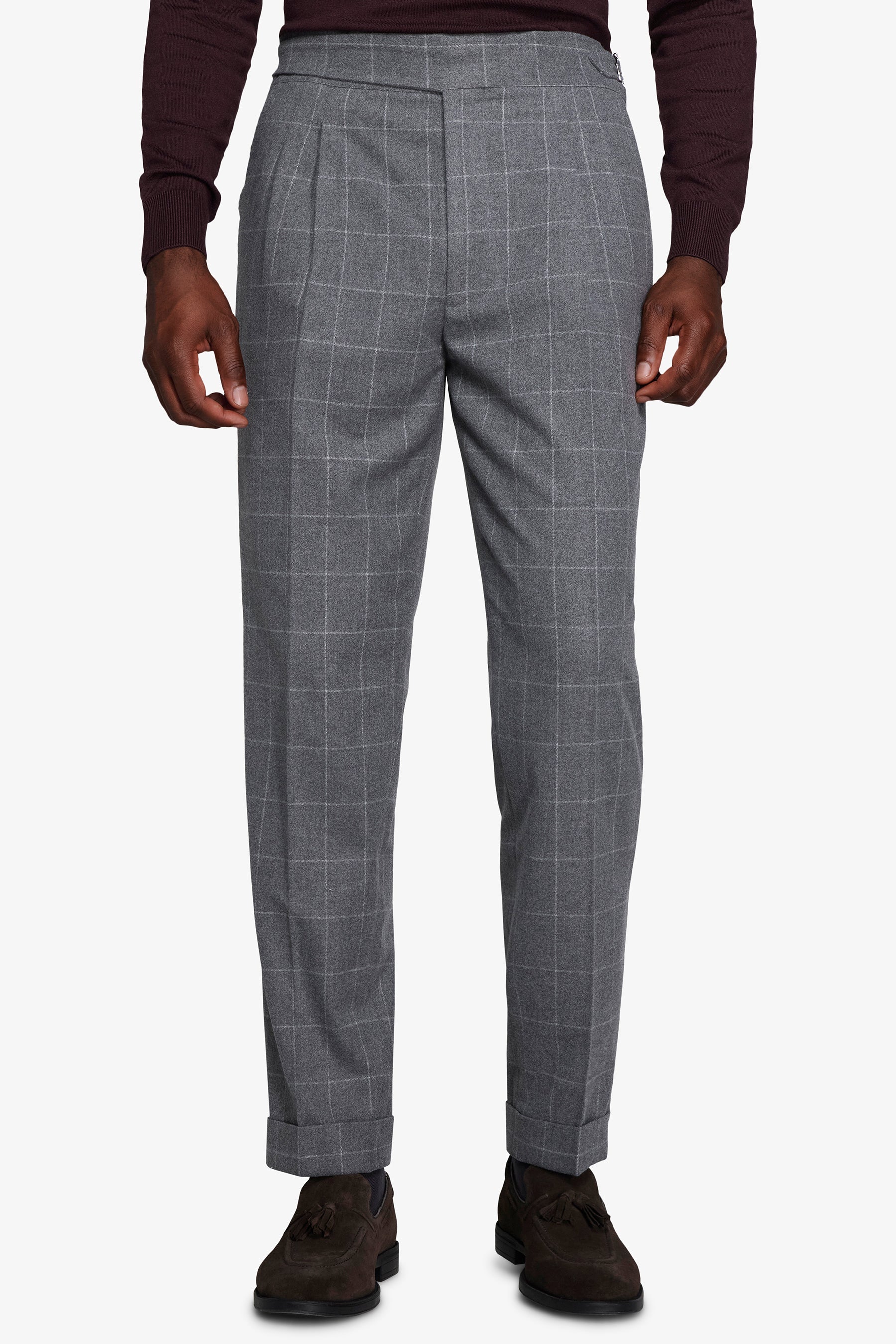Pantaloni finestrati grigio medio-Dan John