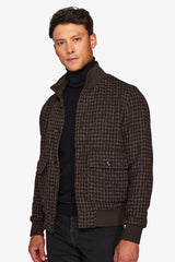 Bomber pied de poule marrone-Dan John