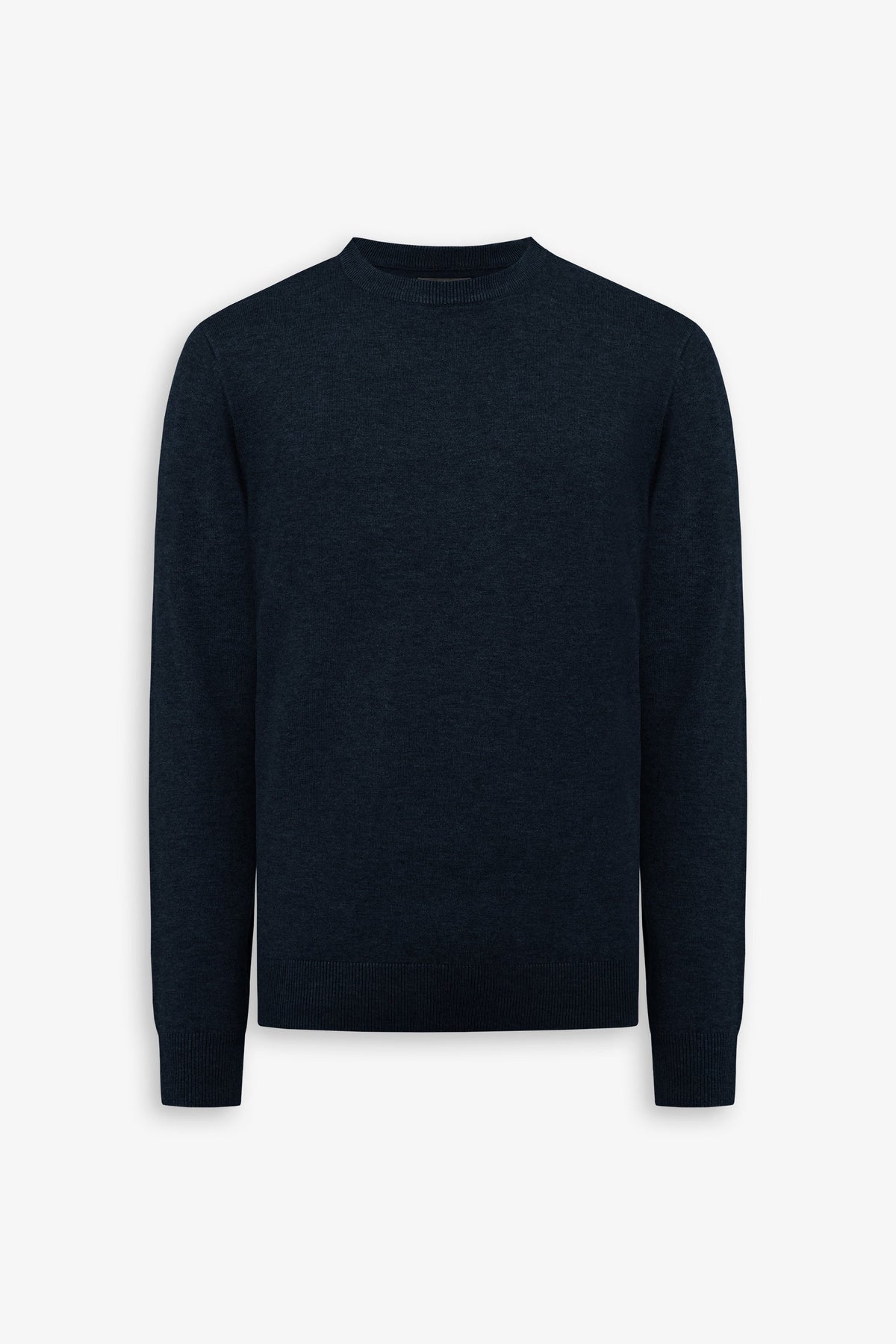 Basic blue crew neck sweater