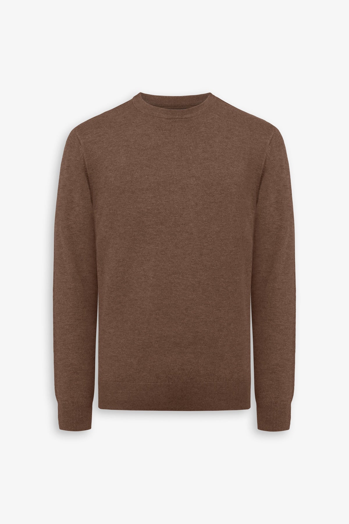 Basic camel crew neck sweater