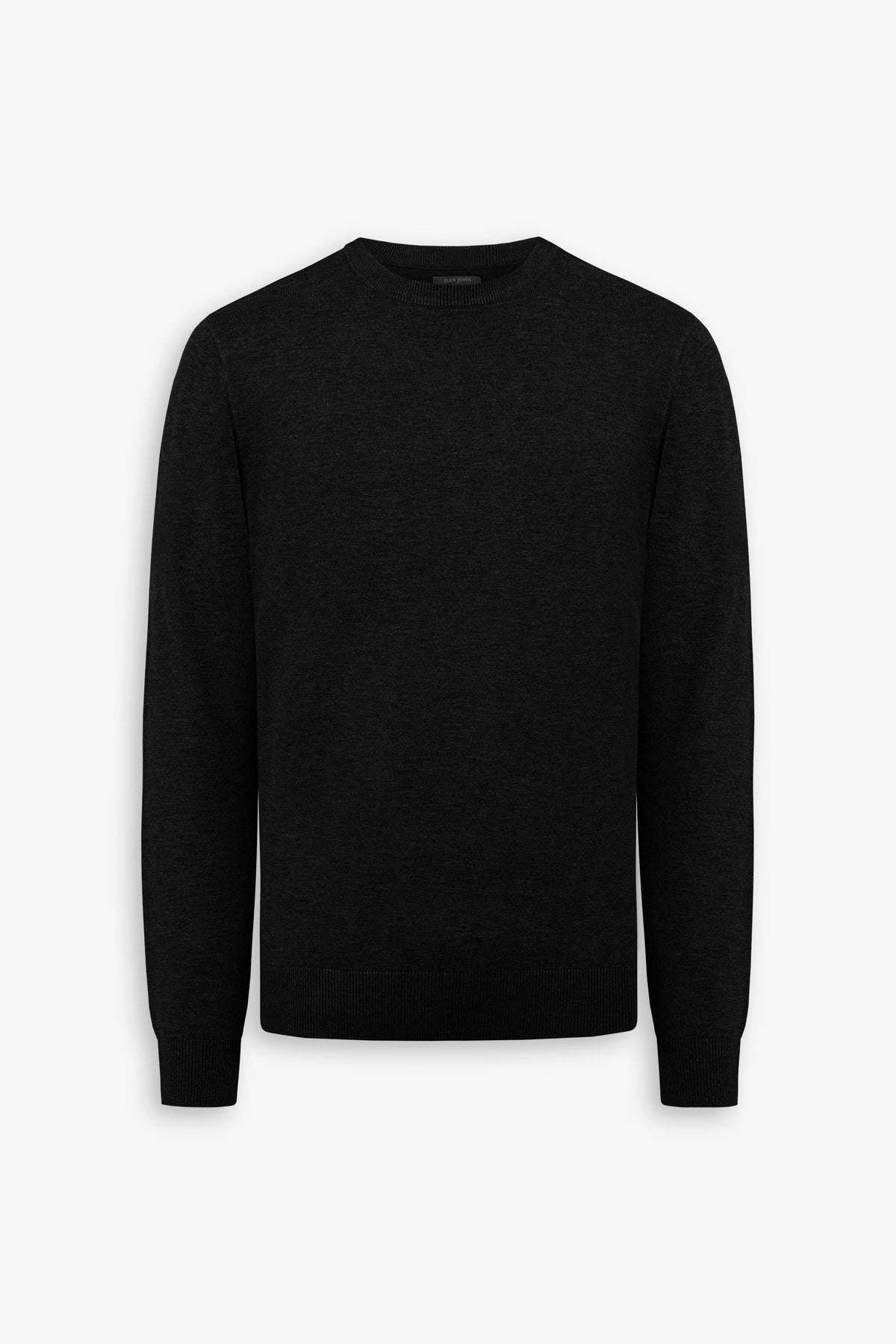 Basic black crew neck sweater