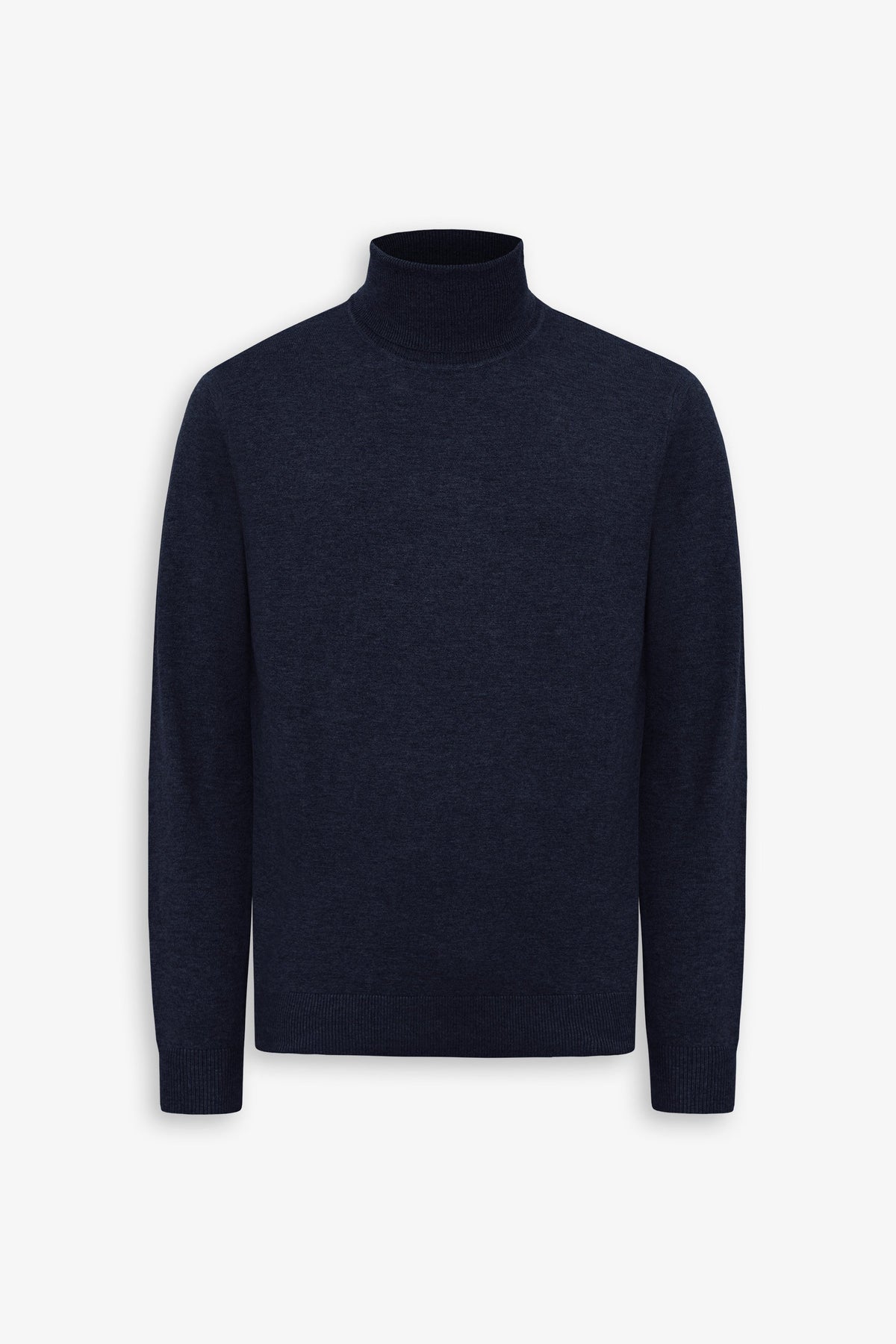 Basic blue turtleneck sweater