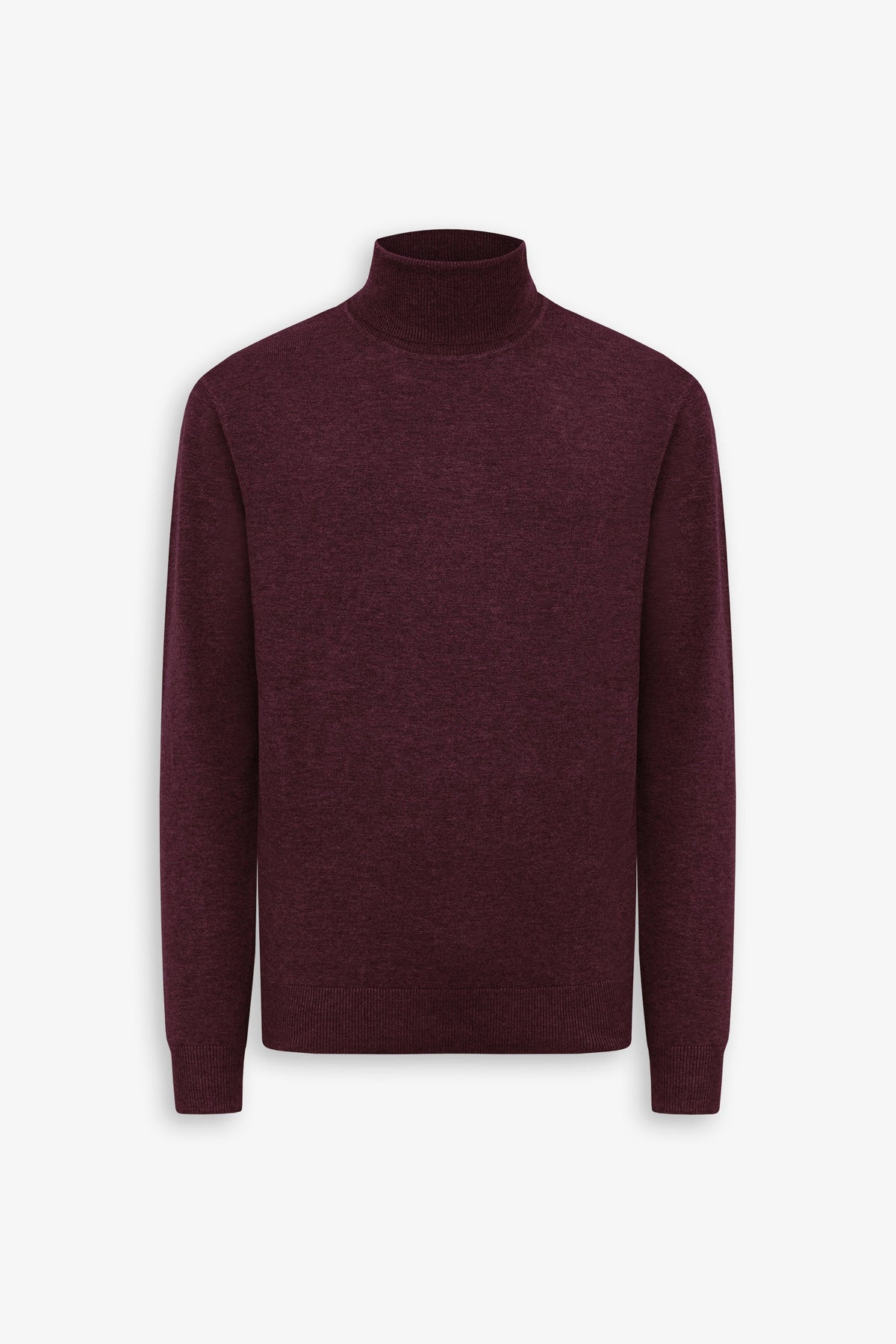 Burgundy basic turtleneck sweater