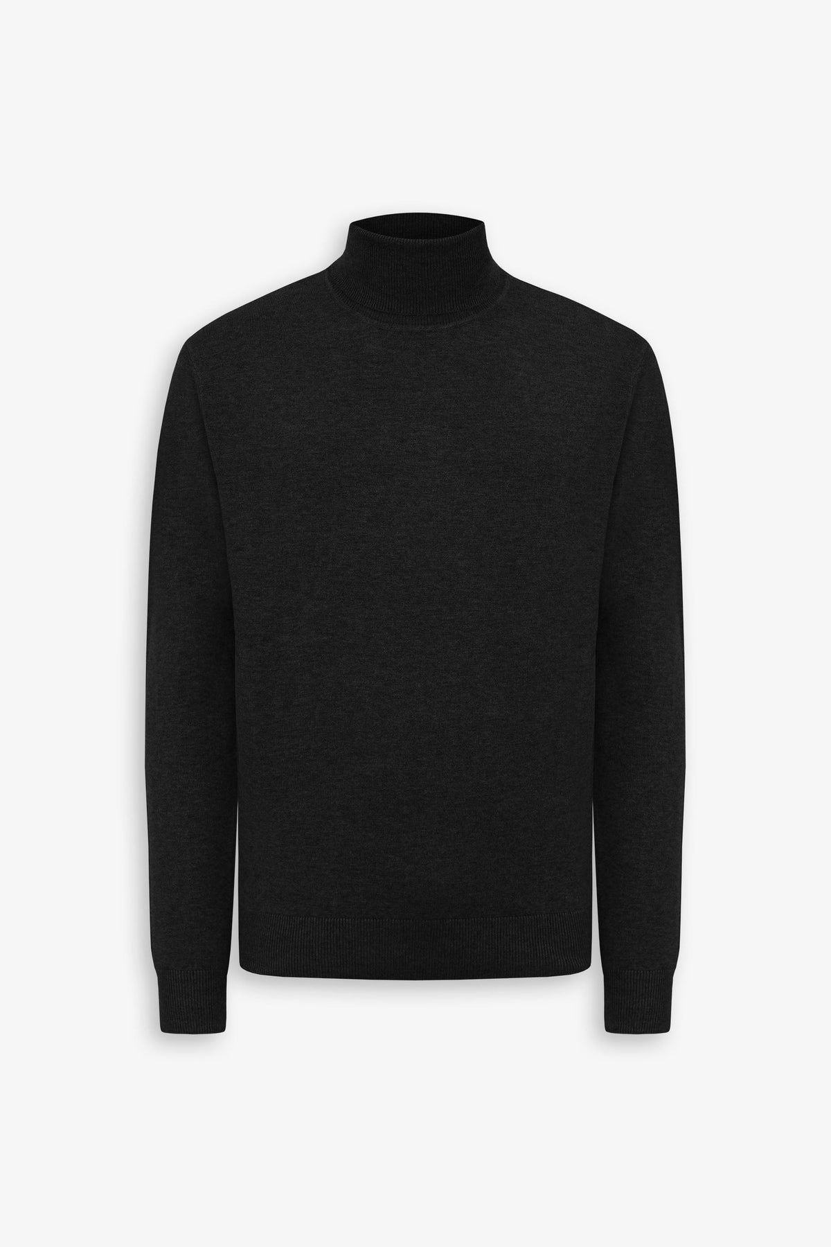 Basic black turtleneck sweater